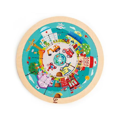 Puzzle Circular - Trabajos Hape 