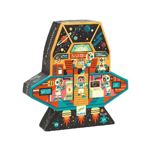 Silhouette Puzzle - Space Station - 54 Pcs - Fsc Mix Djeco 