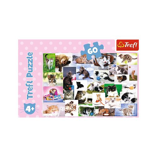 Puzzle Cats 60 piezas Trefl 