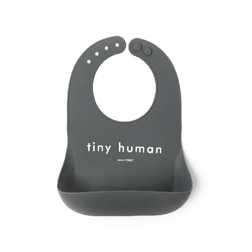 Babero Tiny Human gris Bella Tunno 