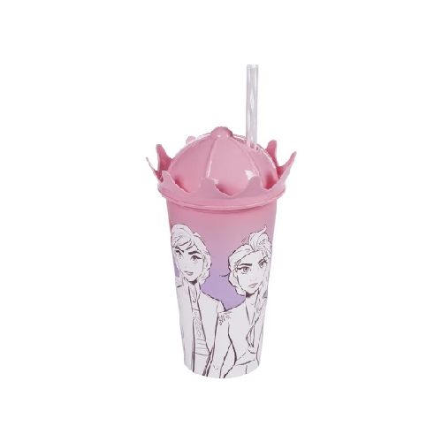 Vaso MilK Shake 500 ml con sorbito Disney Frozen