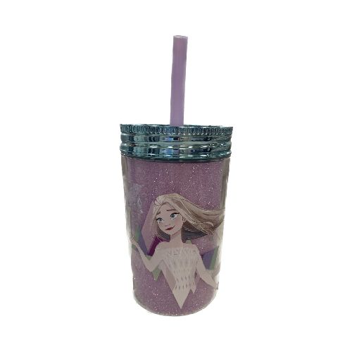 Vaso con Tapa y Sorbito Disney