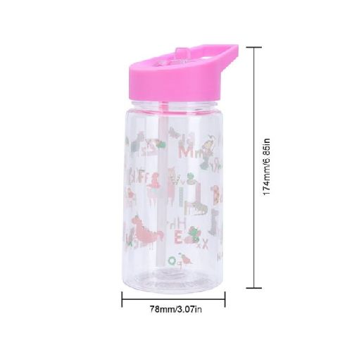 Termo Botella Agua Infantil 500 ml Rosa