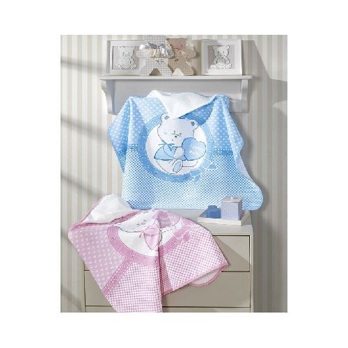 Toalla Con Capucha Para Bebe Dolher 100% Algodón