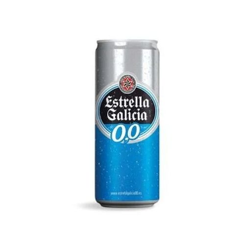 CERVEZA ESTRELLA DE GALICIA 0% ALCOHOL 330 ML LATA - Alvear