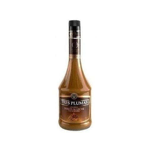 LICOR DE DULCE DE LECHE Y ALMENDRAS TRES PLUMAS 700 ML - Alvear