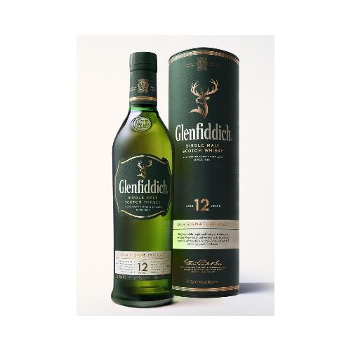 WHISKY GLENFIDDICH 12 AÑOS SINGLE MALT 750 ML - Alvear