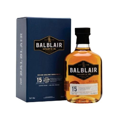 WHISKY BALBLAIR 15 AÑOS SINGLE MALT 700 ML - Alvear