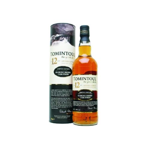 WHISKY TOMINTOUL 12 AÑOS OLOROSO FINISH SINGLE MALT 700 ML - Alvear