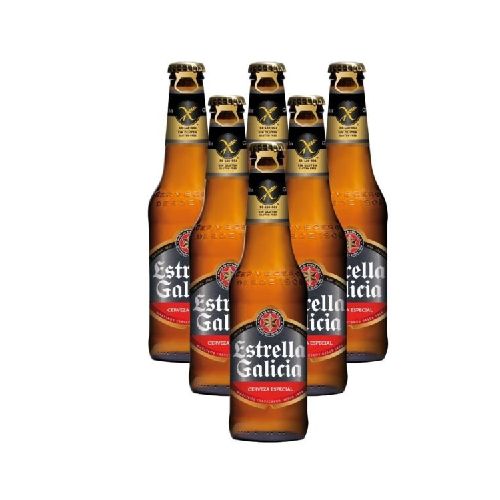 CERVEZA ESTRELLA DE GALICIA SIN GLUTEN 330 ML X 6 - Alvear