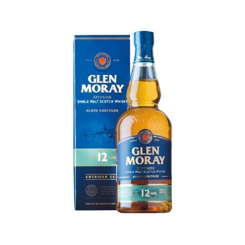 WHISKY GLEN MORAY 12 AÑOS SINGLE MALT 700 ML - Alvear