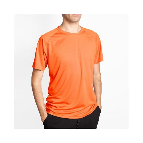 Camiseta 100% Dry Naranja Fluo