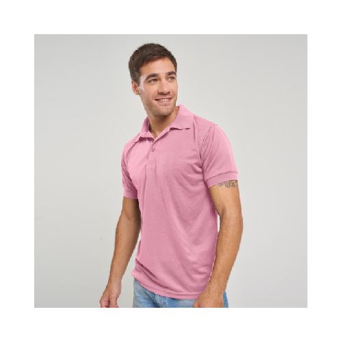 Remera polo dry rosado