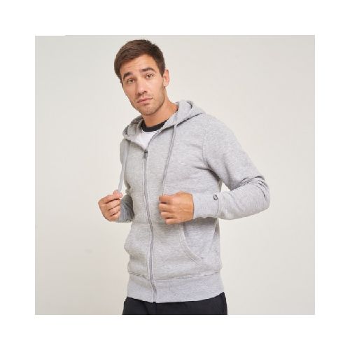 Campera De Felpa Sw Gris Melange