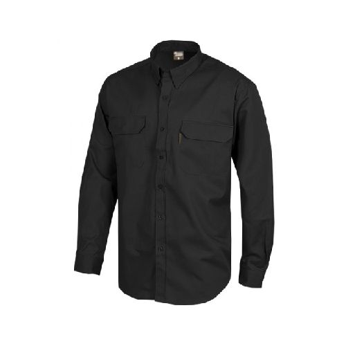 Camisa De Trabajo M-Larga Negro