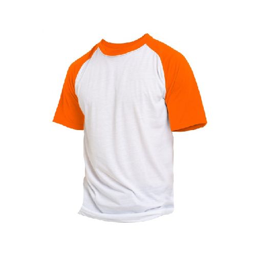 Camiseta Niño Subliprint blanco/naranja