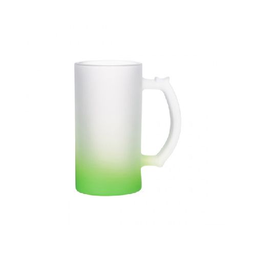 Jarra Cervecera 16oz Esmerilada Neon Verde