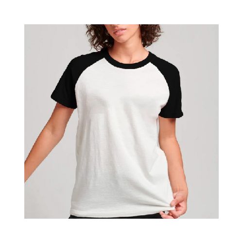 Camiseta Dama Subliprint blanco/negro