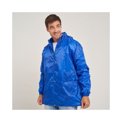 Campera Impermeable Azul Francia