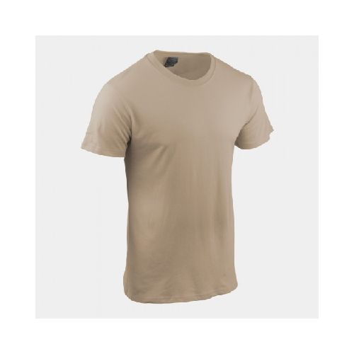 Camiseta slim algodon beige