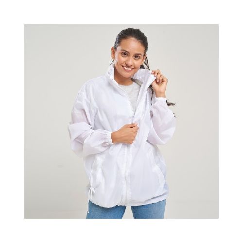 Campera Impermeable Blanco