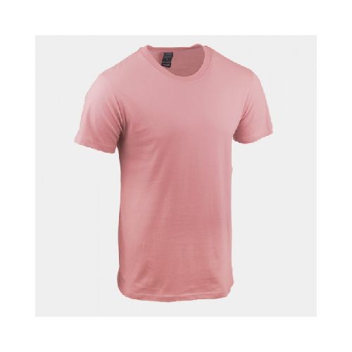 Camiseta slim algodon rosado