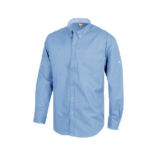 Camisa De Trabajo Oxford Celeste