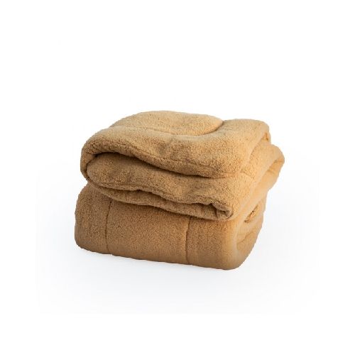 ACOLCHADO SHERPA ALONDRA 1 PLAZA BEIGE