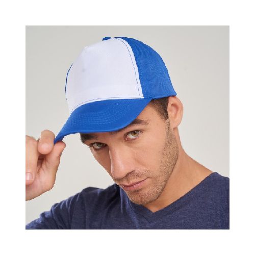 Gorro Sublimable 5004 Azul Real/Blanco