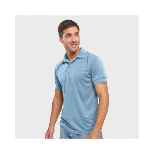 Remera polo dry celeste