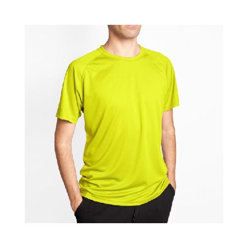 Camiseta 100% Dry Amarillo Fluo