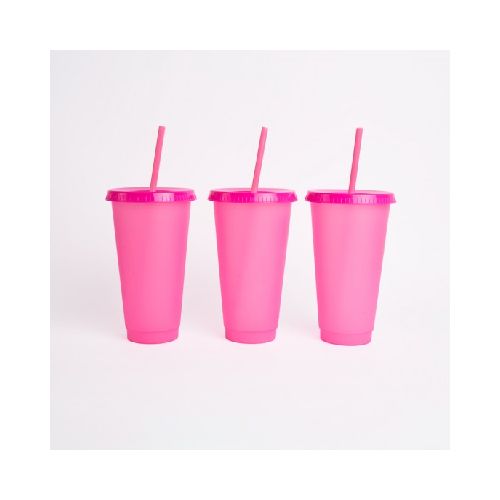 Vaso termo cromático x10 FUCSIA