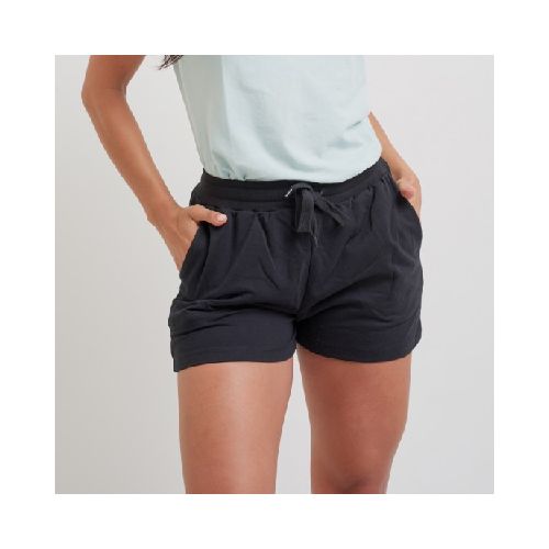 Short dama French Terry Negro