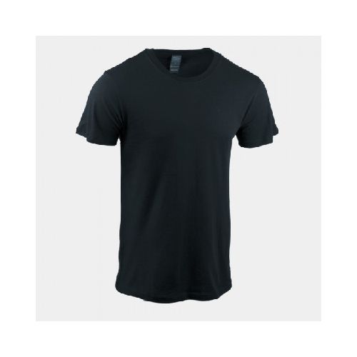 Camiseta slim algodon negro