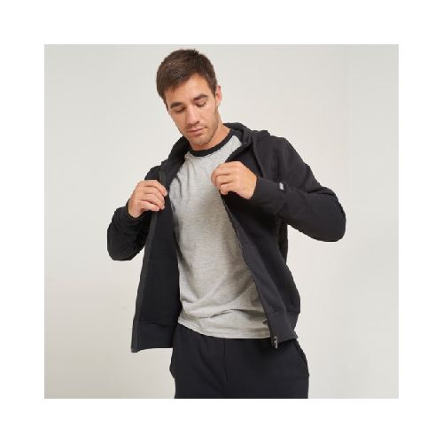 Campera Adulto Felpa Sw Negro