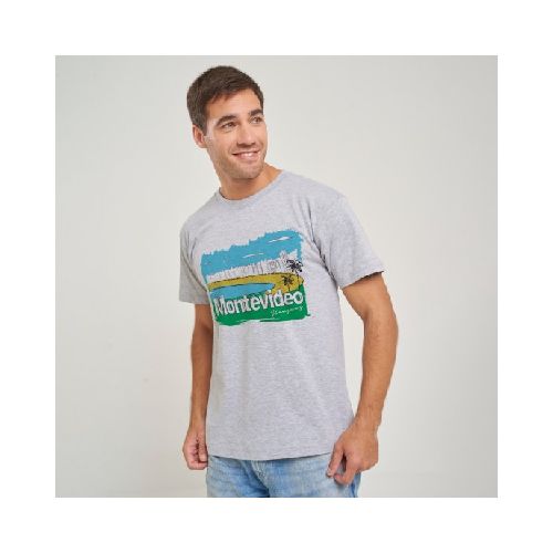 Camiseta Rambla Montevideo gris