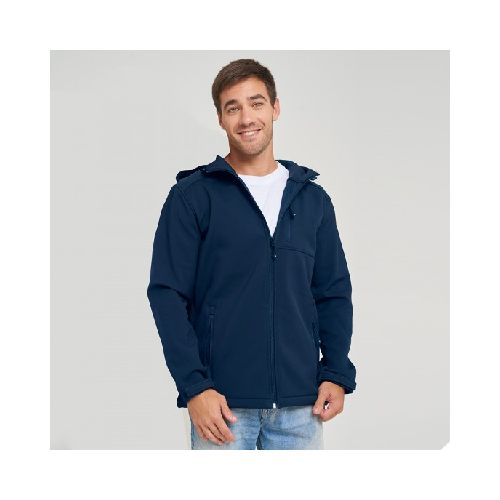 Campera Adulto Neopreno Con Capucha Azul