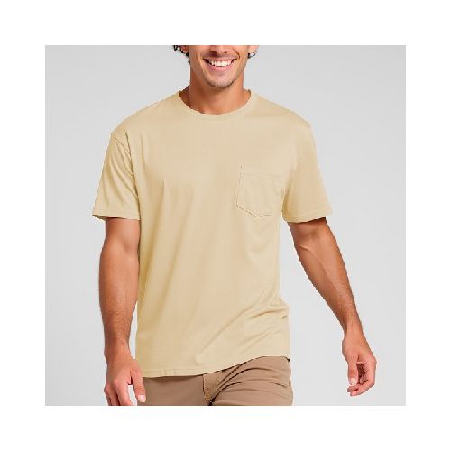 Camiseta pocket beige