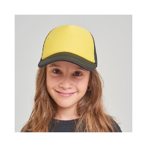 Gorro Niño Trucker 5011 Negro / Amarillo