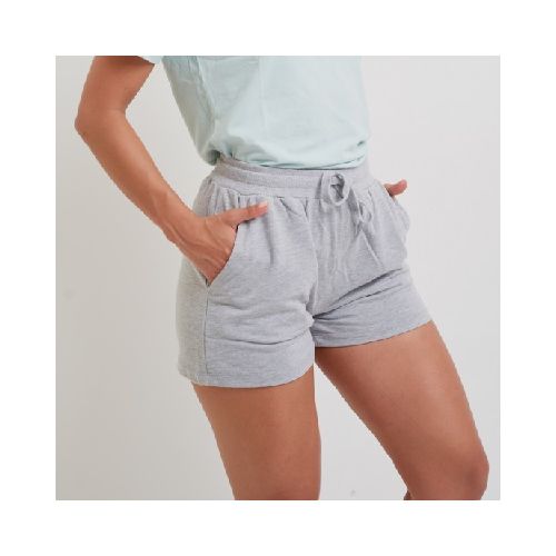 Short dama French Terry Gris Melange