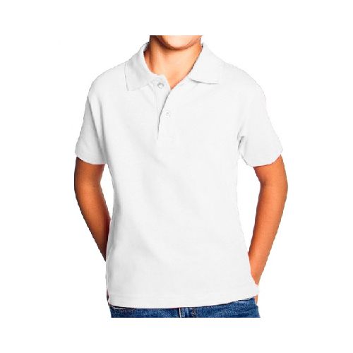 Remera Polo Niño Mix Blanco