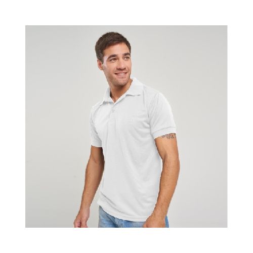 Remera Polo Dry Blanca