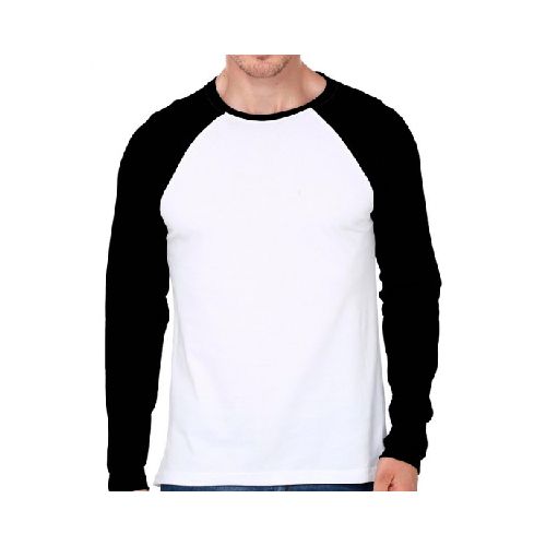 Camiseta Subliprint Manga Larga blanco/negro