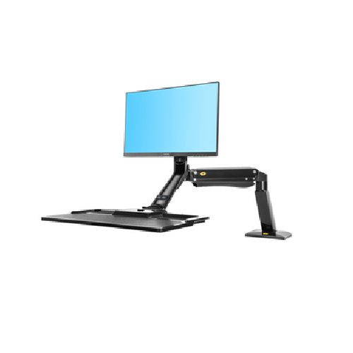 Soporte Monitor Y Teclado Escritorio Ergonómico De 22 A 32