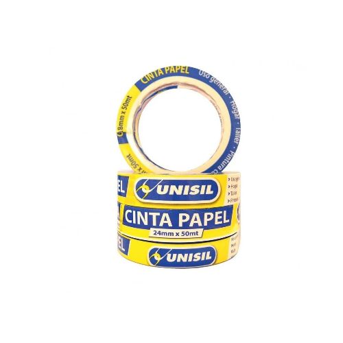 Ferreteria Industrial K37 - CINTA PAPEL 36 MM X 50 M PACK 7 UN. UNISIL