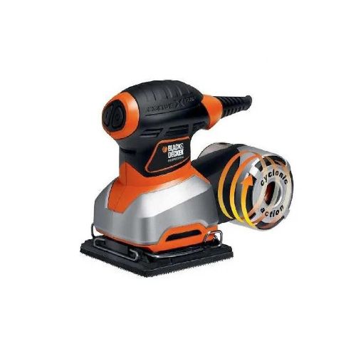 Ferreteria Industrial K37 - LIJADORA ORBITAL BLACK & DECKER DE PALMA 200W 1/4 HOJA PROF.