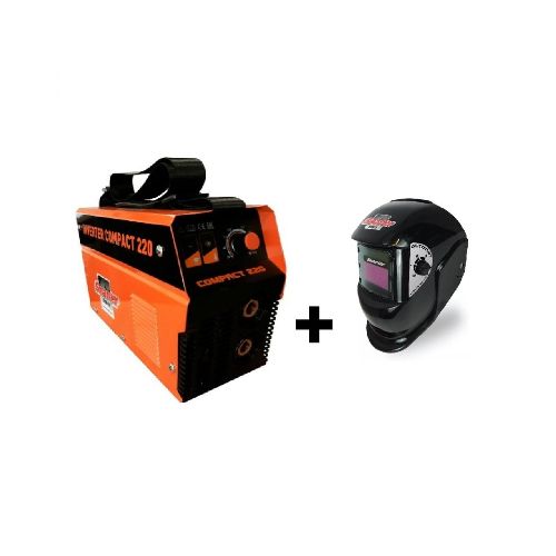 Ferreteria Industrial K37 - SOLDADORA INVERTER COMPACT 220 + MASCARA SOLDAR SMARTER 