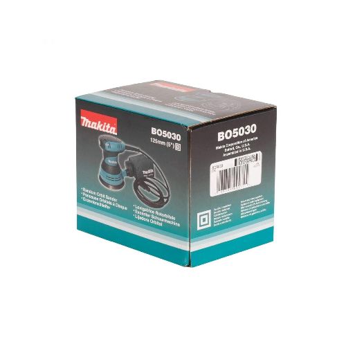 Ferreteria Industrial K37 - LIJADORA ROTO ORBITAL MAKITA 125MM 300W  B05030 