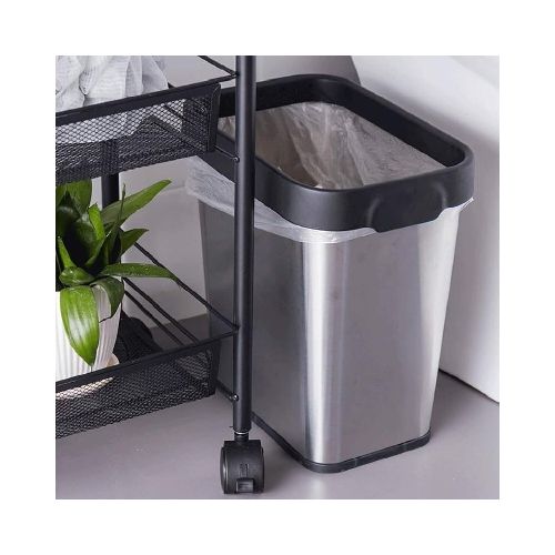 Tacho cesto basura rectangular 8L acero inoxidable — Buho Store