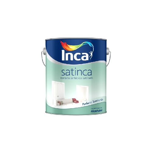 Esmalte sintético satinado Satinca Inca 4L Blanco  INCA